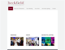 Tablet Screenshot of beckfieldentertainment.com